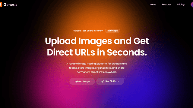 Full‑Stack Image Hosting Website with Next.js