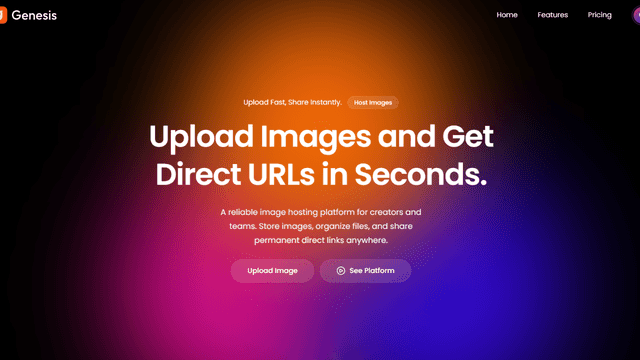 Full‑Stack Image Hosting Website with Next.js